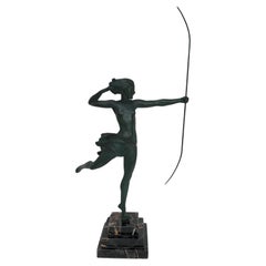 Used Max le Verrier Atalante Art déco sculpture