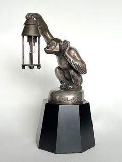 Max Le Verrier - "Boubou à la Lanterne" Art Déco Car Mascot