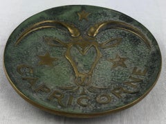 Art Deco Bronze Capricorn Vide Poche by Max Le Verrier