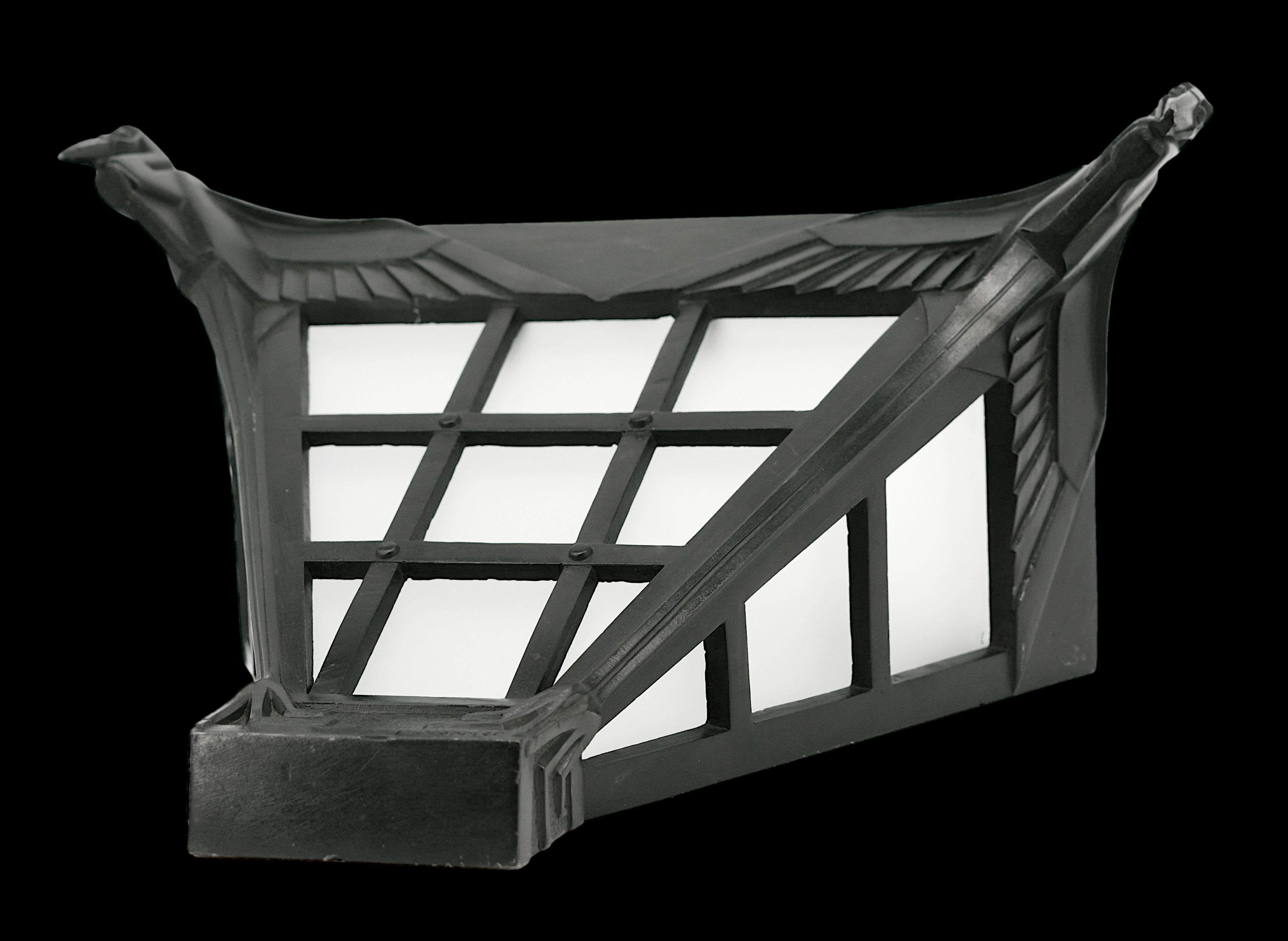 Max LE VERRIER French Art Deco Marabou Wall Sconce, 1920 For Sale 6