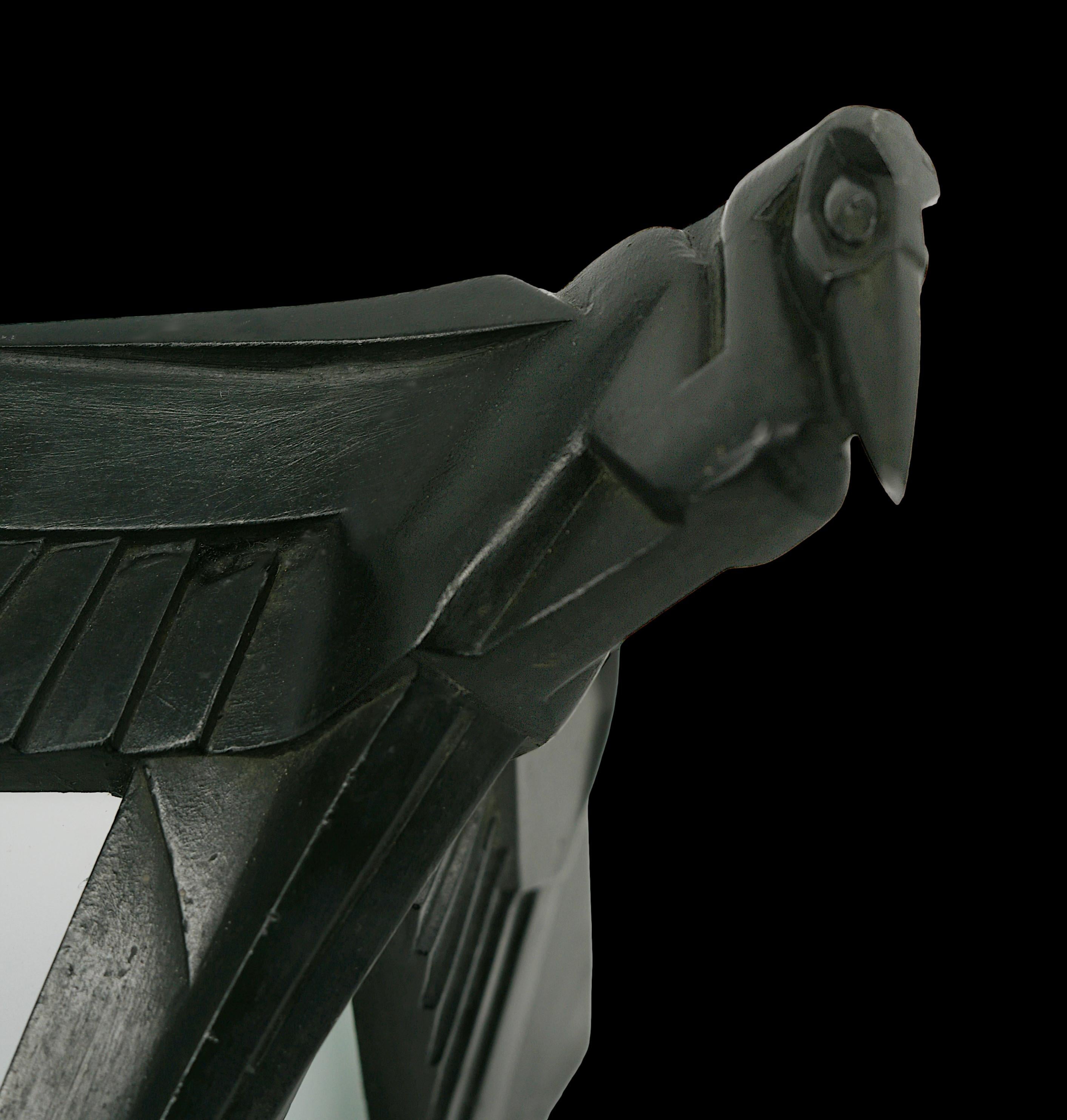 Max LE VERRIER French Art Deco Marabou Wall Sconce, 1920 In Excellent Condition For Sale In Saint-Amans-des-Cots, FR