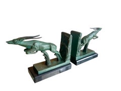 Max Le Verrier - Pair Of Gazelle Bookends