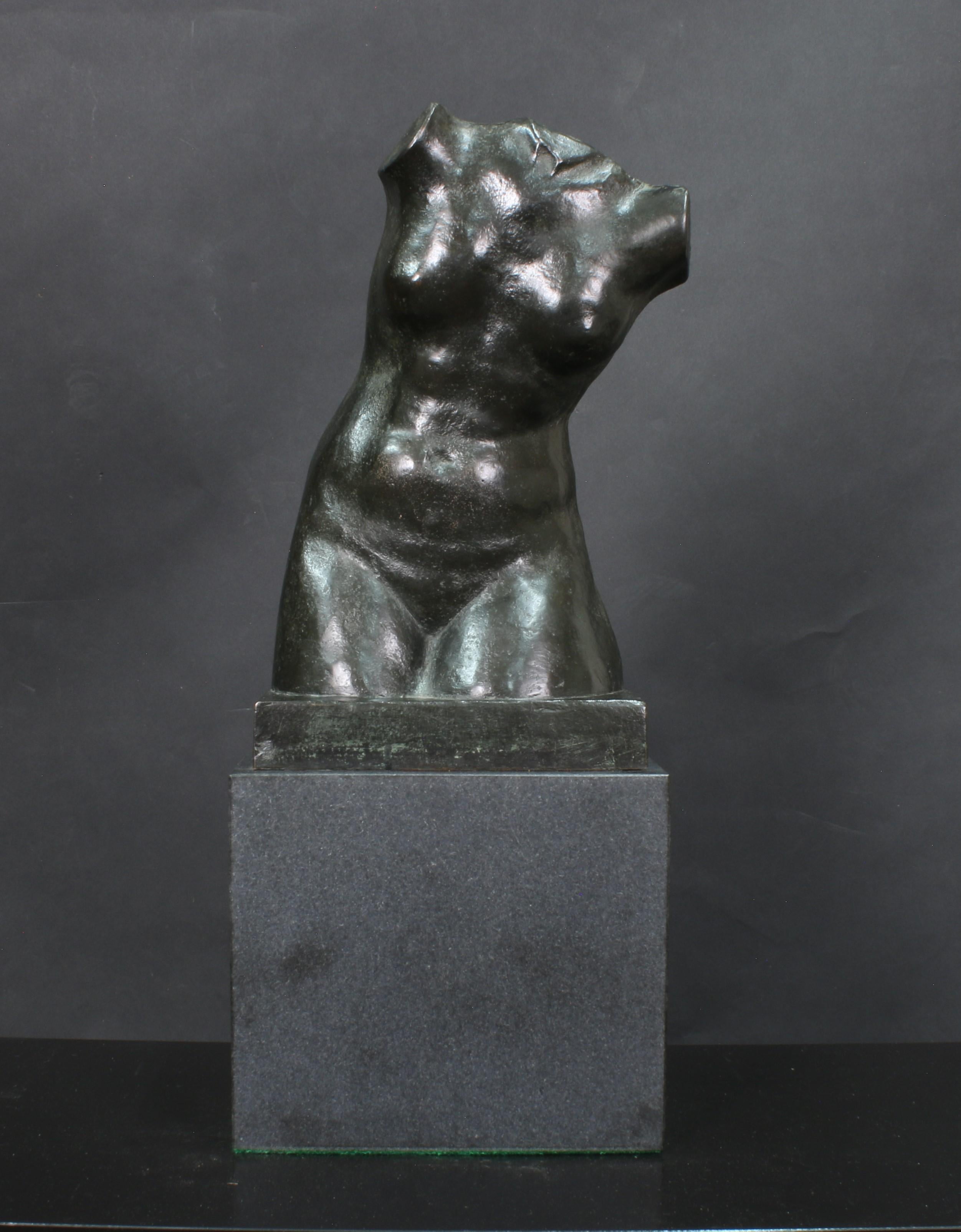 Nude Sculpture Unknown - Torse nu en bronze 