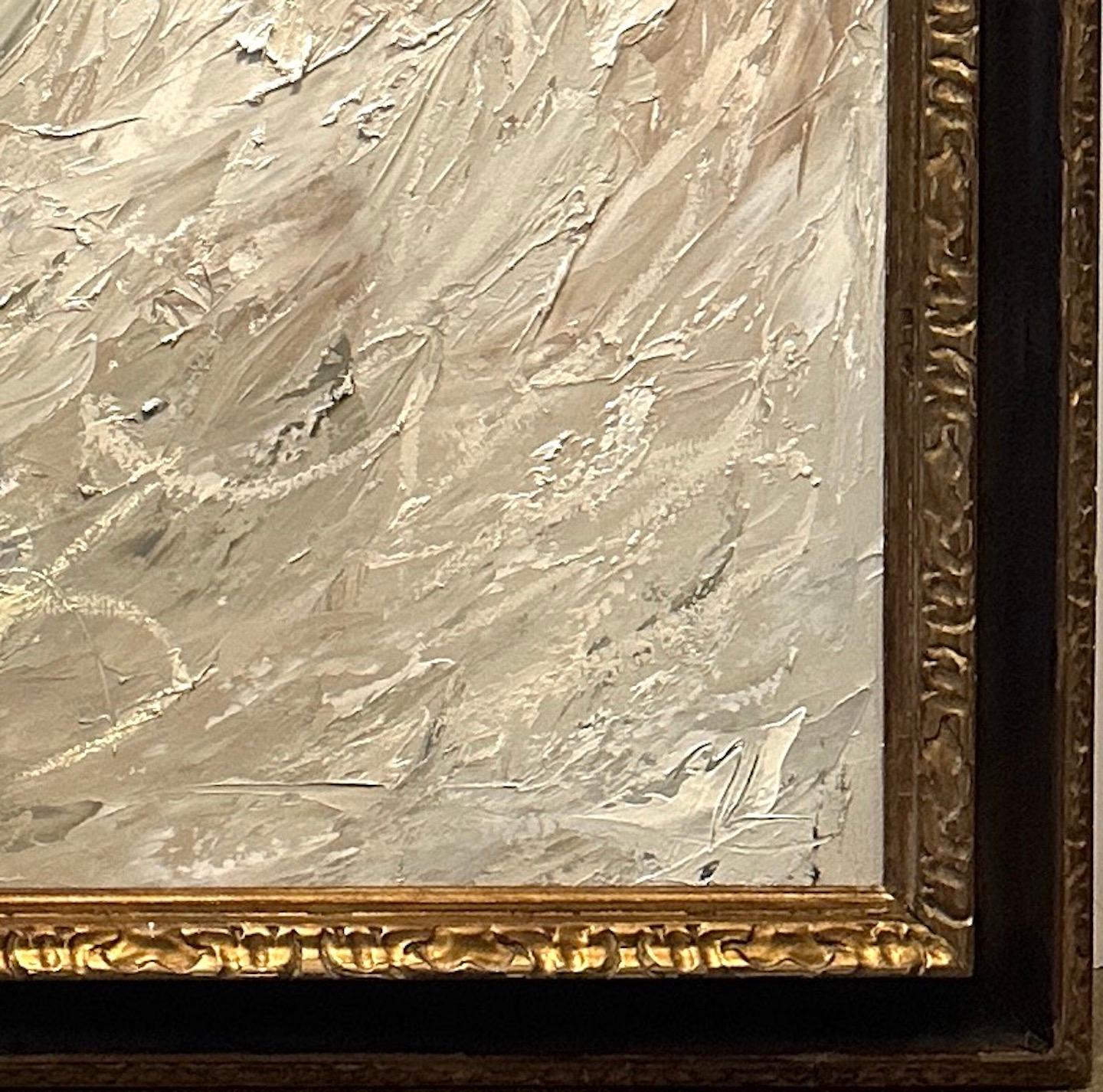 Olio su tela senza titolo di un cane in movimento in vendita 1