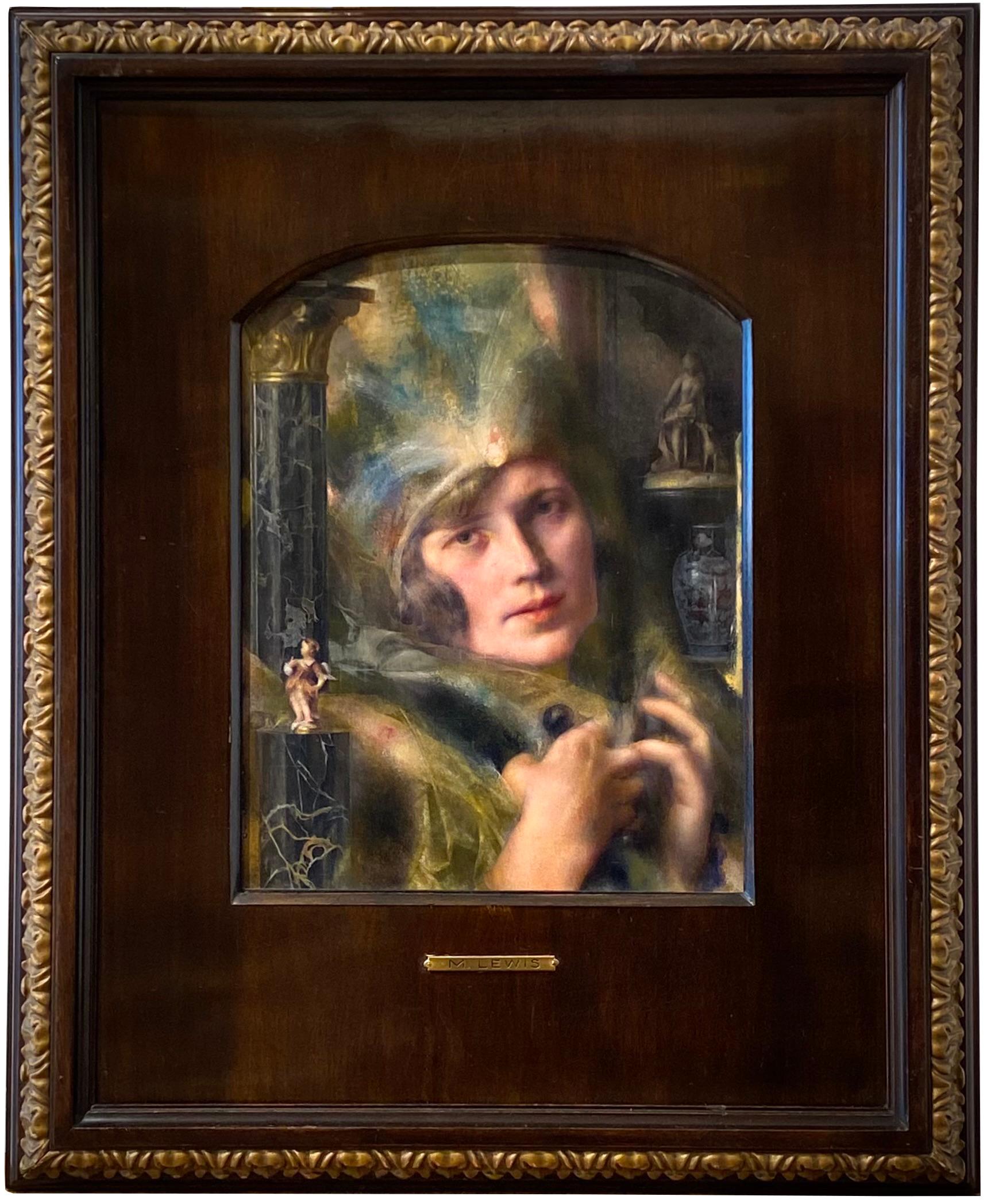 Max Lewis
Hamburg 1863 – 1930 Vienna
German painter


Portrait of a Lady


Signature:  signed revers ‘M. Lewis’, certified by Louise Lewis, sister
Medium: oil on panel
Dimensions: image size 29 x 23 cm, frame size 48 x 40,5 cm

Biography: Max Lewis