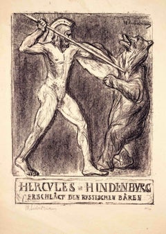 Hercules – Hindenburg Slays the Russian Bear / - Classical Impressionism -