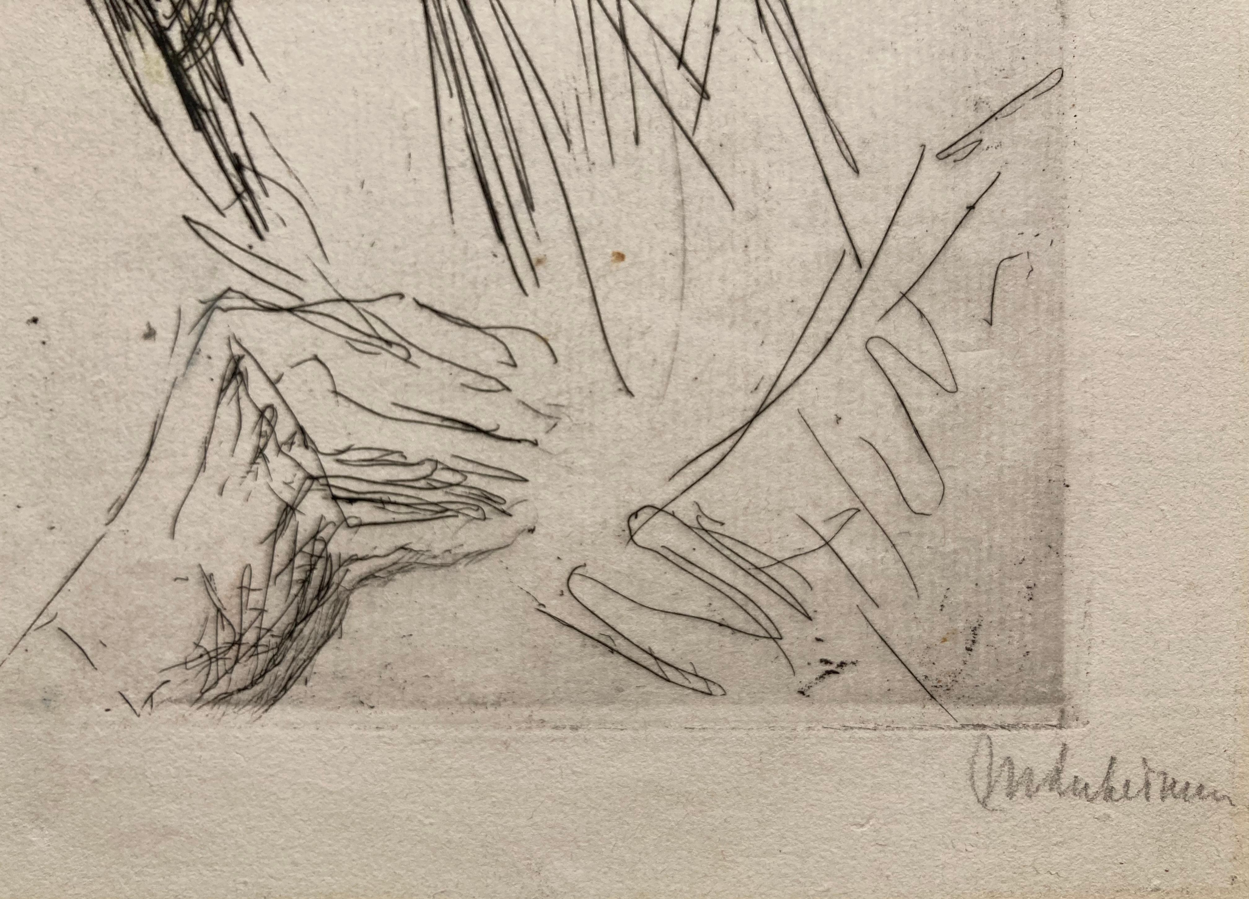 Autorretrato - Print Impresionista de Max Liebermann