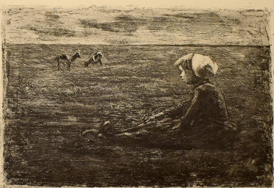 The Goatherd  Ziegenhirtin, 1891 - German Impressionism