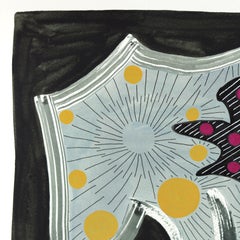 Untitled (PPR385) - Original Colorful Vibrant Abstract Mixed Media Art on Paper