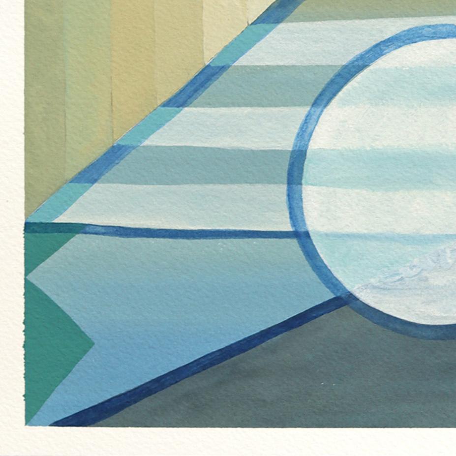 Untitled (PPR441) - Surrealist Color Drenched Abstract Mixed Media Artwork For Sale 3