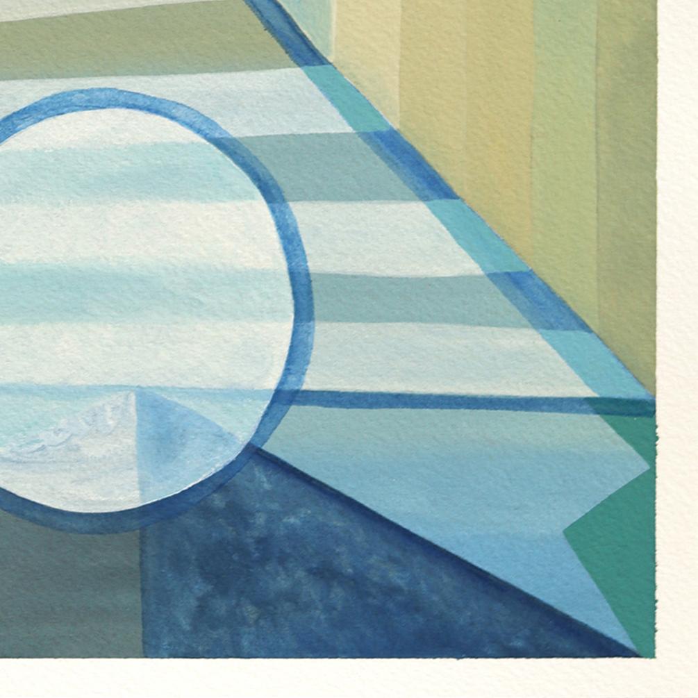 Untitled (PPR441) - Surrealist Color Drenched Abstract Mixed Media Artwork For Sale 4