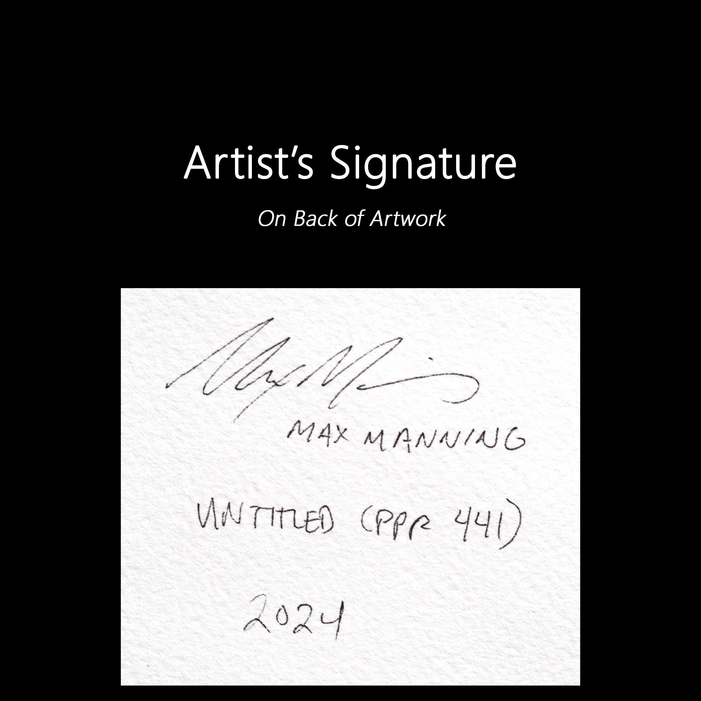 Untitled (PPR441) - Surrealist Color Drenched Abstract Mixed Media Artwork For Sale 5