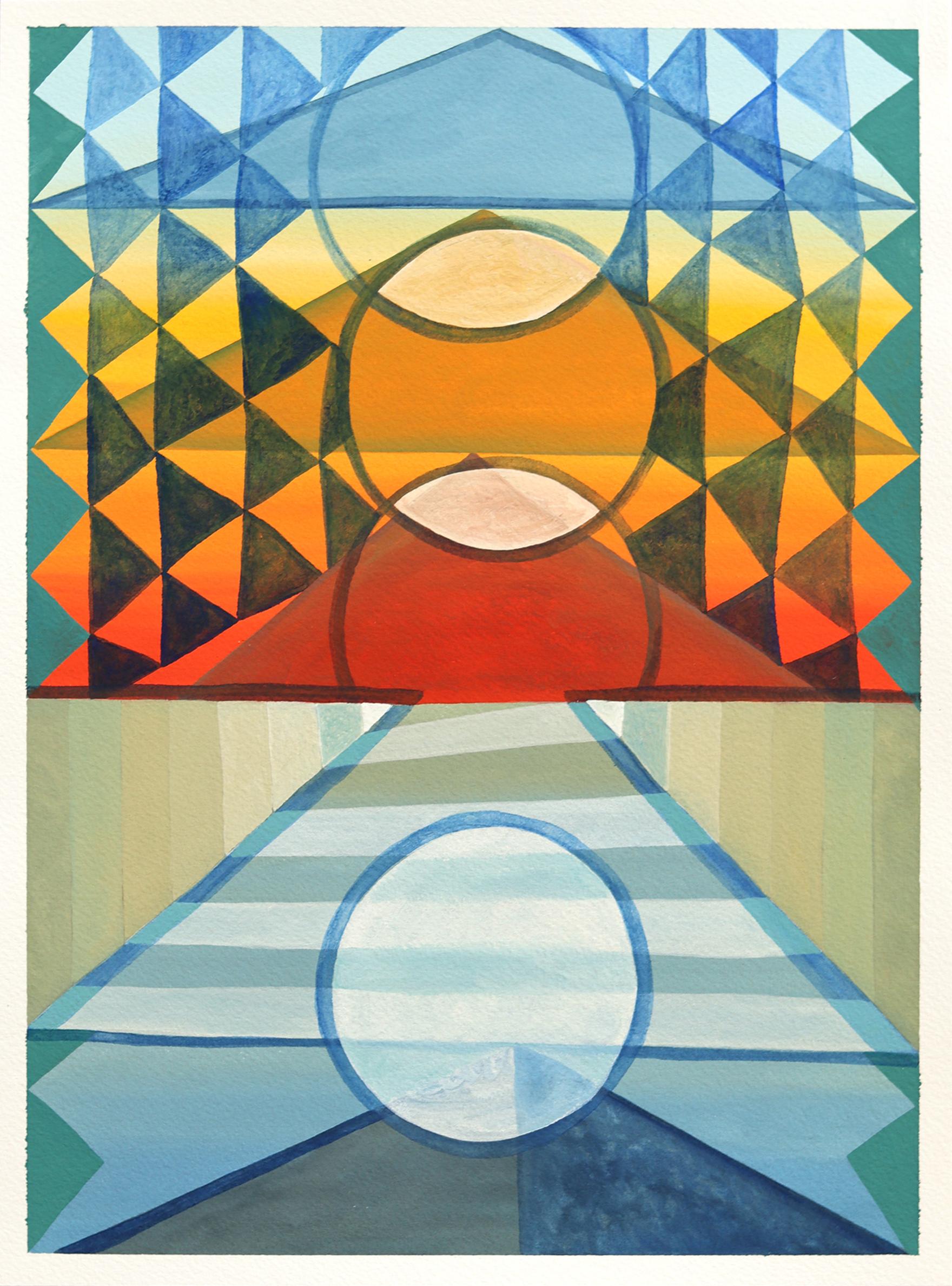 Max Manning is a Houston-based painter whose practice he describes as “algorithmic abstraction”, studio-built systems that he deliberately disrupts to create compositions where loosely figurative fragments, patterns, and color fields collide.