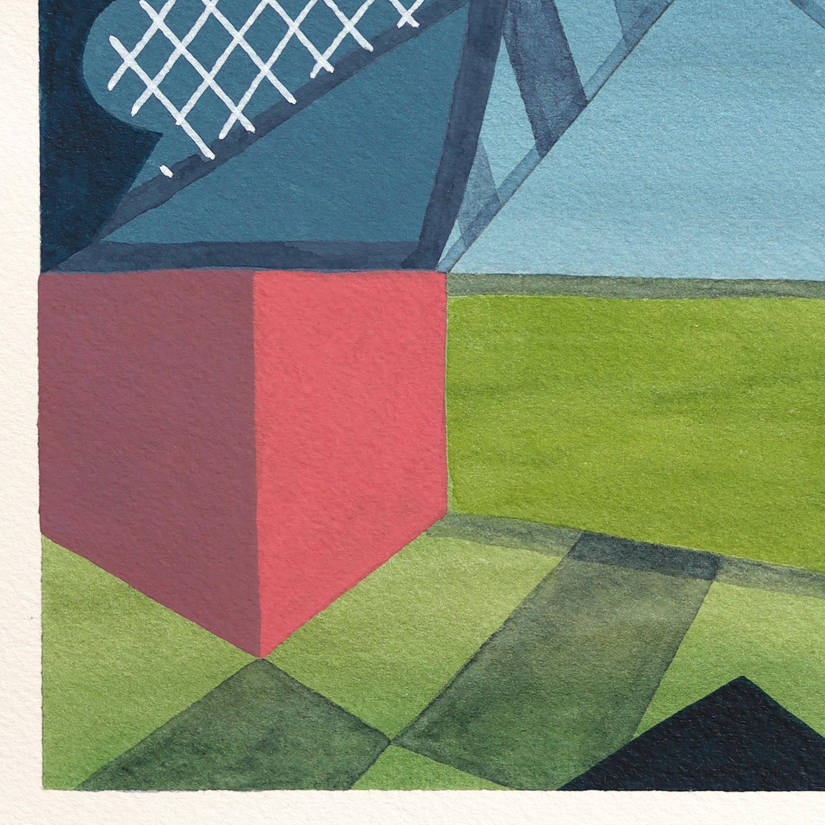 Untitled (PPR443) - Original Colorful Surrealist Abstract Mixed Media Artwork For Sale 2