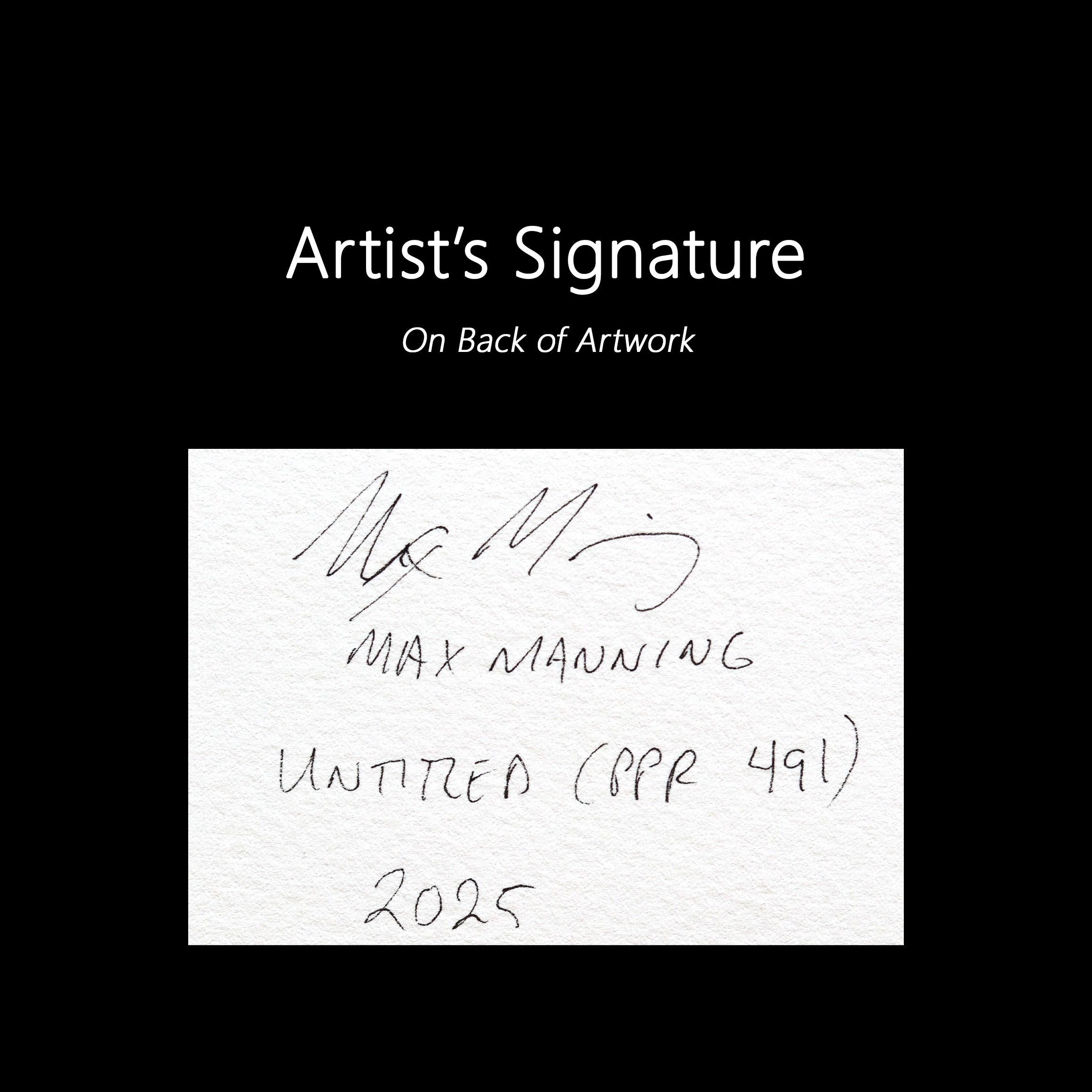 Untitled (PPR491) - Original Green Tone Surrealist Abstract Mixed Media Artwork For Sale 6