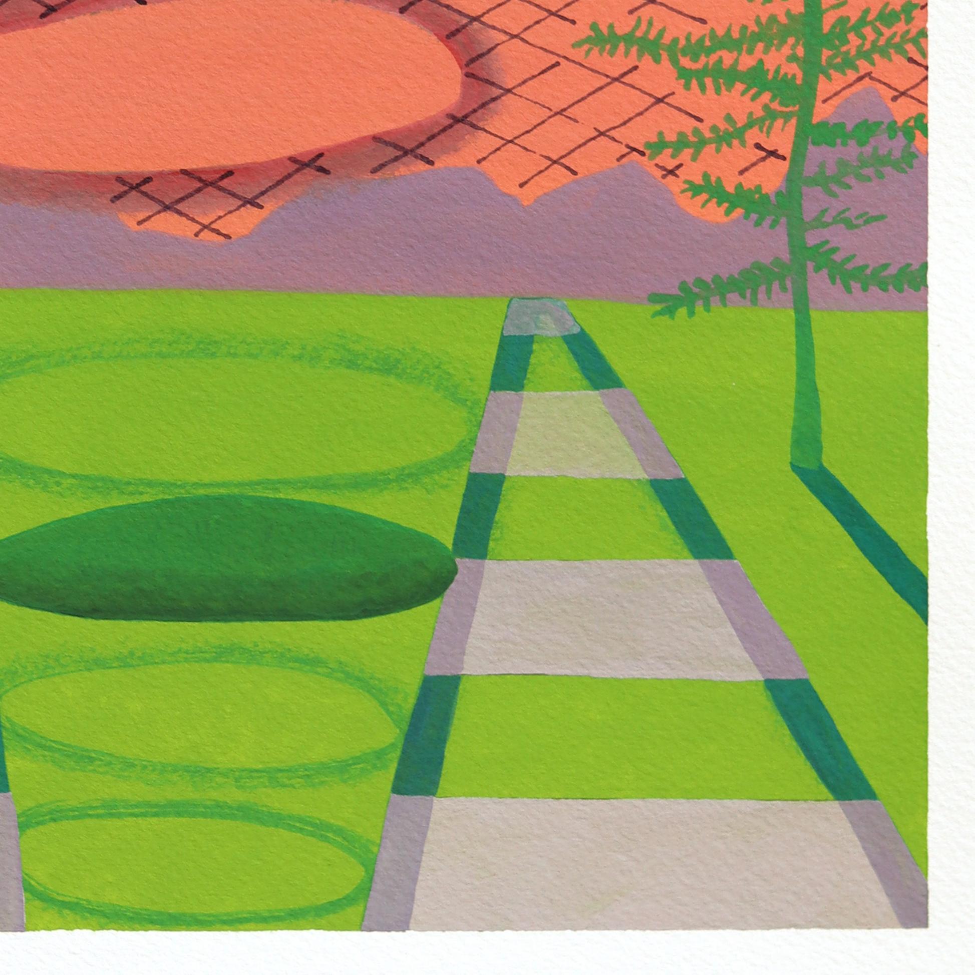 Max Manning is a Houston-based painter whose practice he describes as “algorithmic abstraction”, studio-built systems that he deliberately disrupts to create compositions where loosely figurative fragments, patterns, and color fields collide.