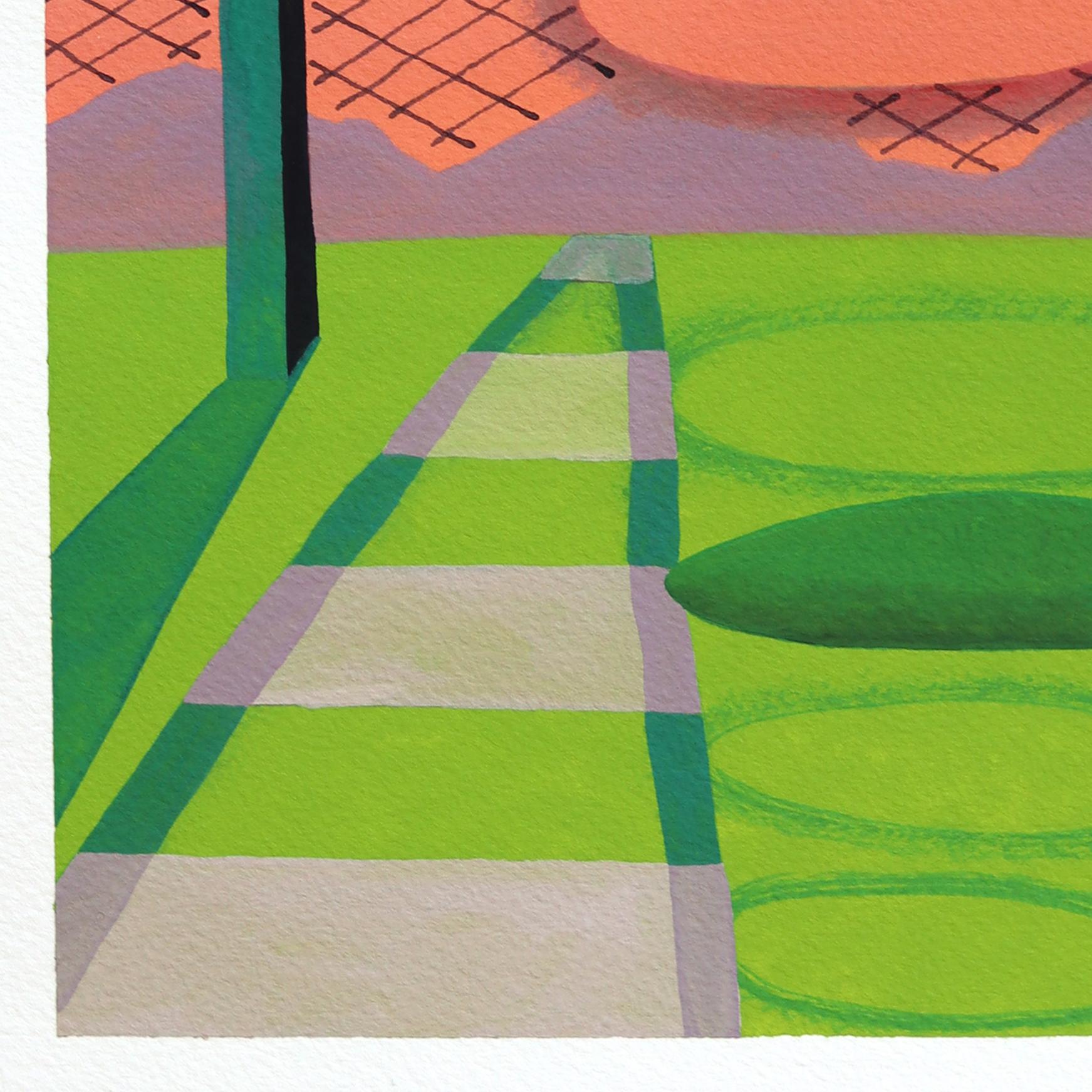 Untitled (PPR492) - Original Colorful Surrealist Abstract Mixed Media Artwork For Sale 1