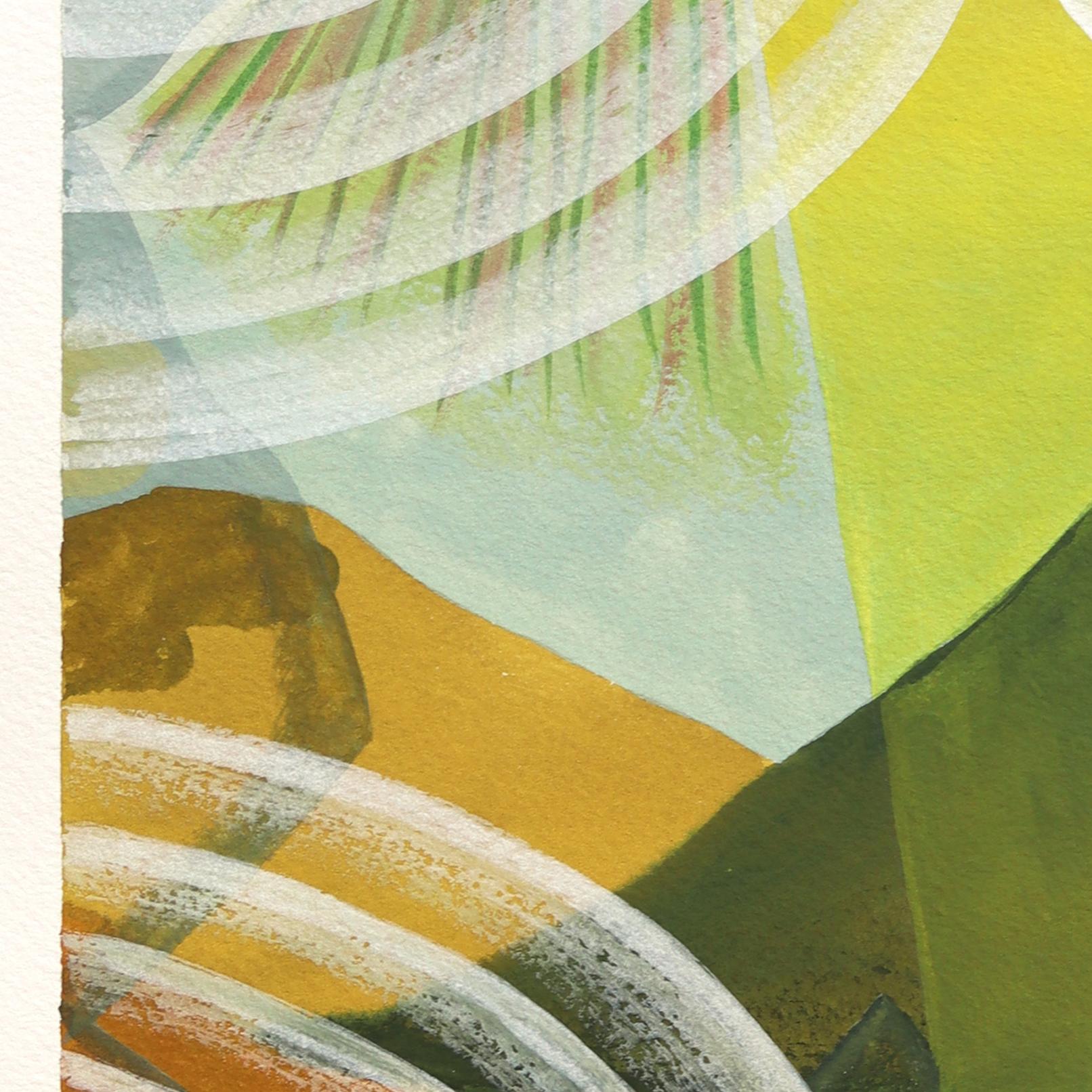 Untitled (PPR493) - Original Surrealist Landscape Abstract Mixed Media Artwork For Sale 5