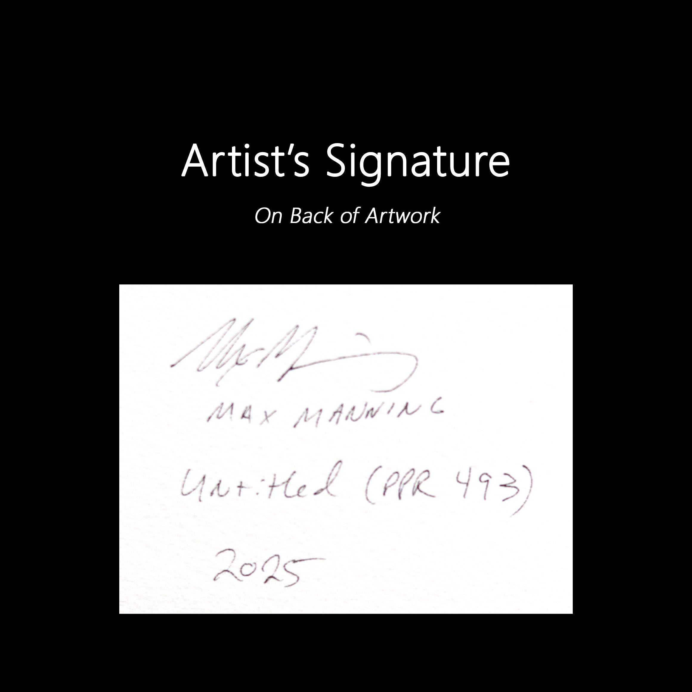 Untitled (PPR493) - Original Surrealist Landscape Abstract Mixed Media Artwork For Sale 7