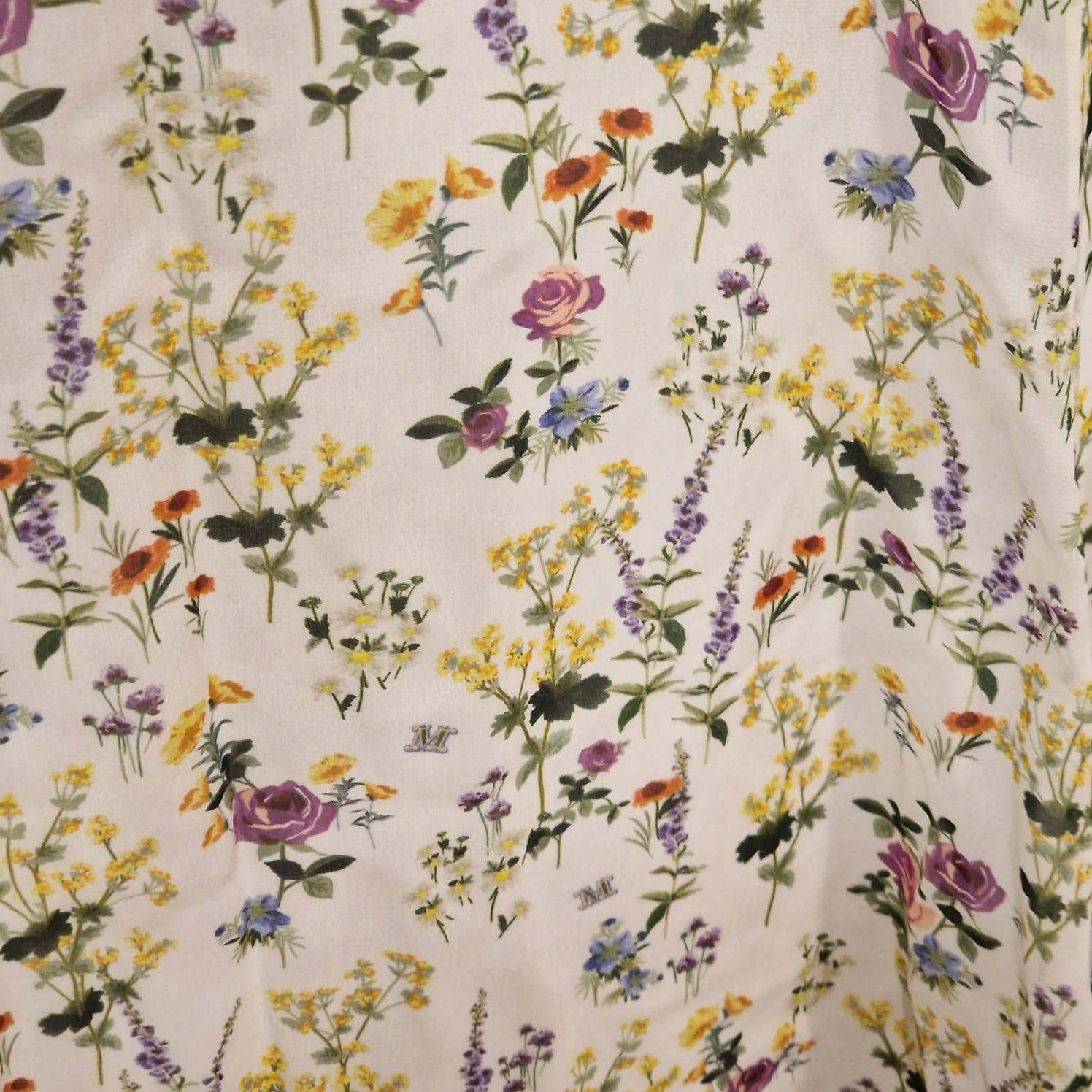 Max Marli  Abito in seta floreale lungo fino al pavimento  Max Mara è realizzato in organza di seta in vendita 3