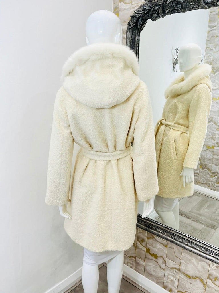 Max Mara Alpaca, Virgin Wool and Fur Coat For Sale at 1stDibs | max mara  alpaca coat, max mara fur coat, max mara sale coat