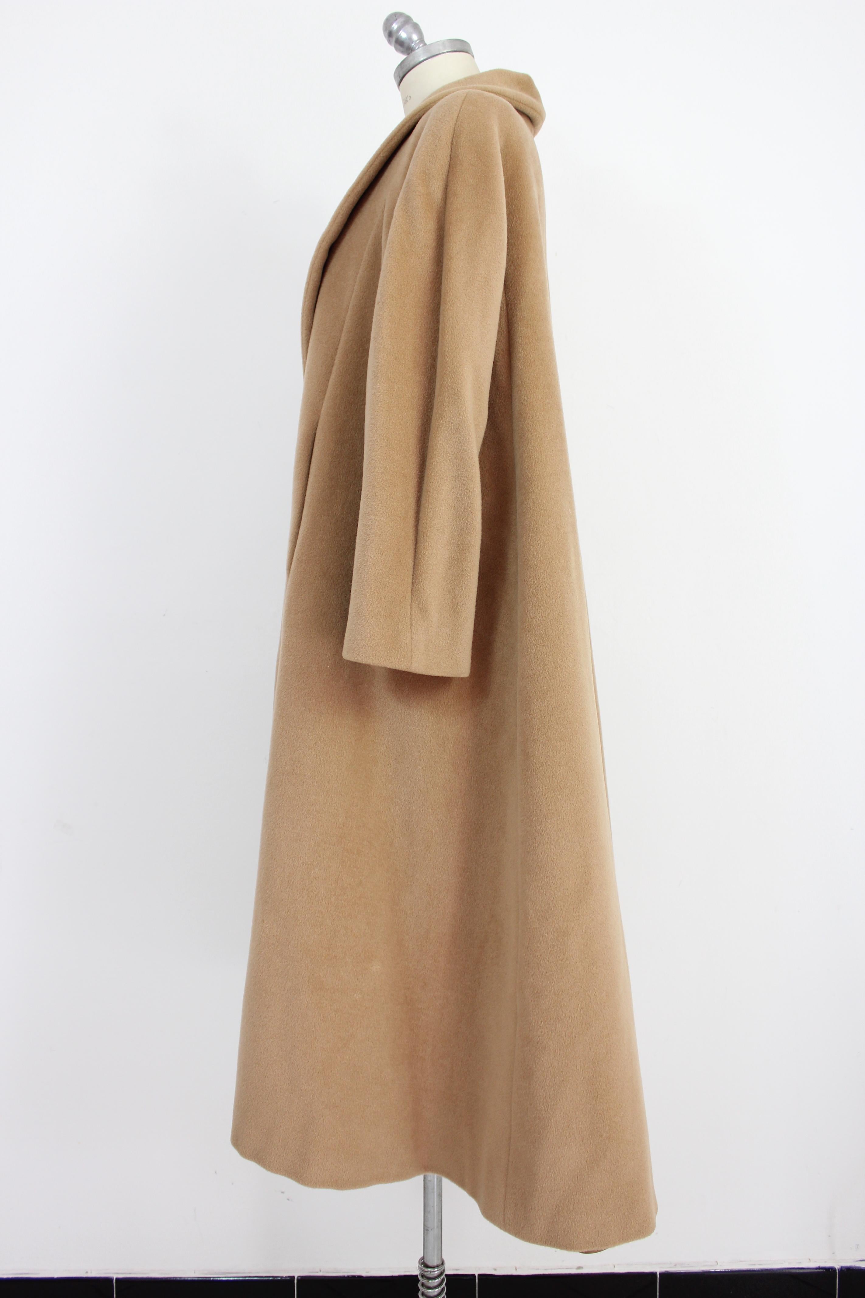 Max Mara Beige Cashmere Wool Oversize Classic Coat 1