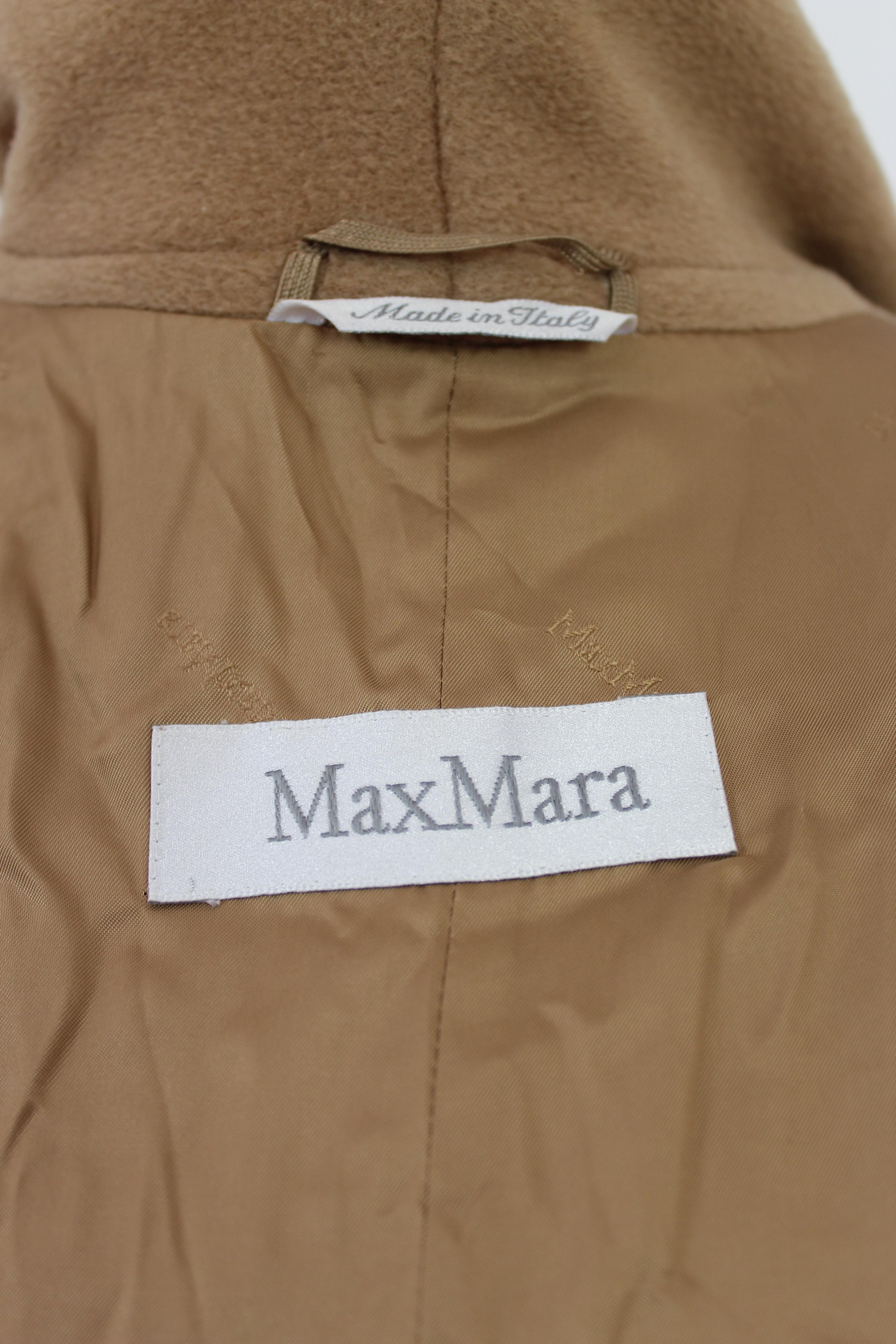 Max Mara Beige Cashmere Wool Oversize Classic Coat 3