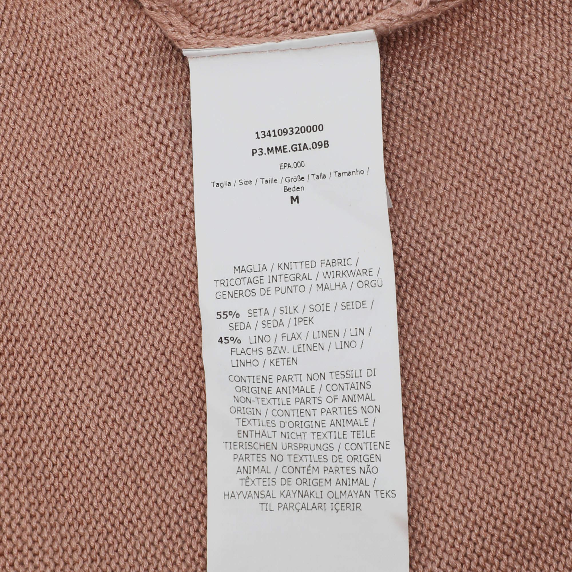 Max Mara Beige Silk Knit Sleeveless Crop Top M For Sale 1