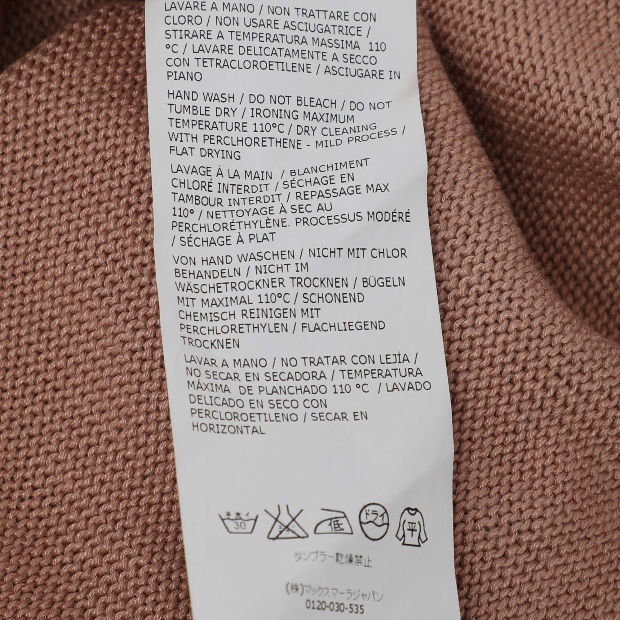 Max Mara Beige Silk Knit Sleeveless Crop Top M For Sale 4