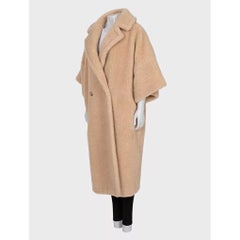 Max Mara Beige Teddy Coat - Size 44/L