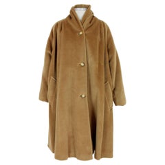 Max Mara Beige Wool Retro Maxi Coat