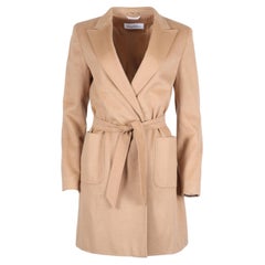Max Mara Belted Camel Hair Coat It 42 Uk 10