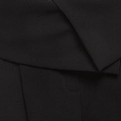 Max Mara Black Crepe High Waist Shorts M