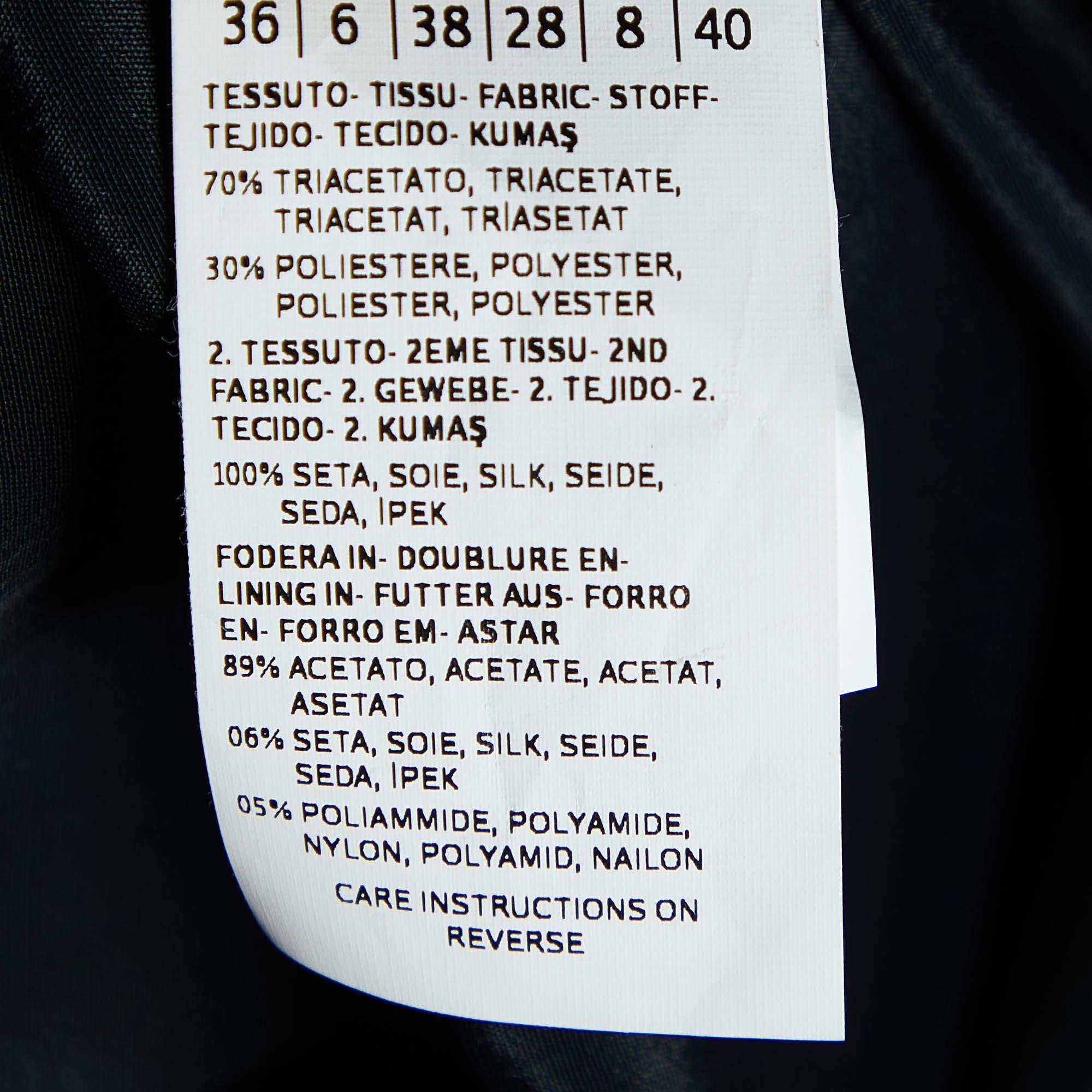 Max Mara Black Crepe & Silk Ribbon Detail Amour Maxi Dress S In Excellent Condition In Dubai, Al Qouz 2