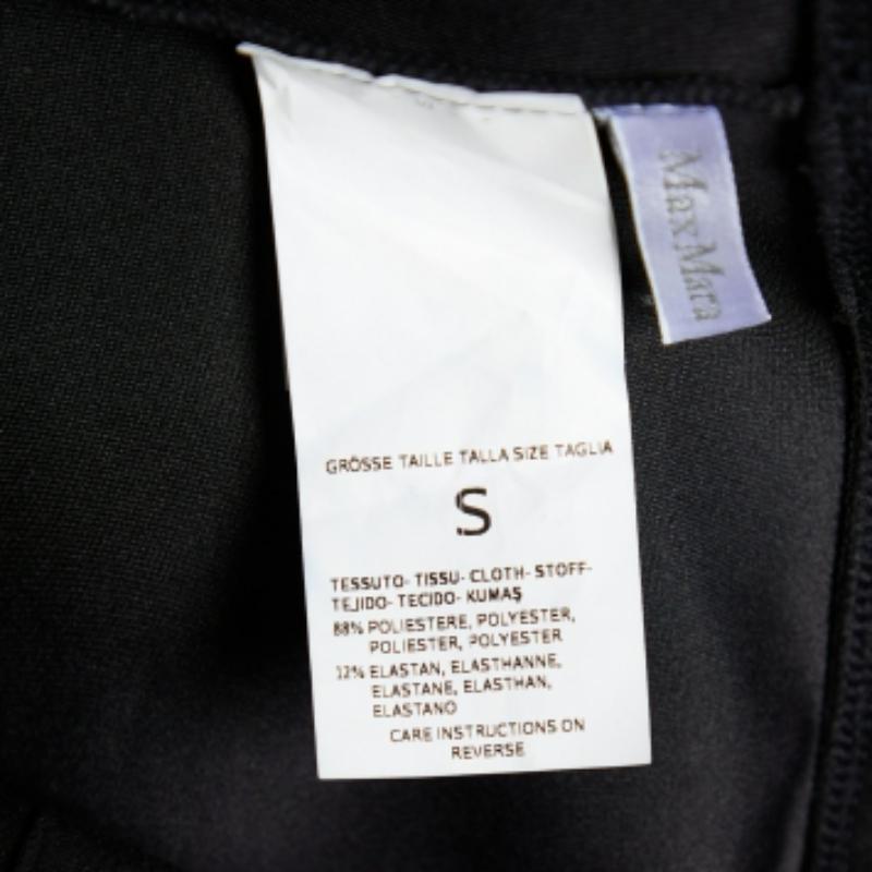 Max Mara Leggings de ante negro S en venta 1