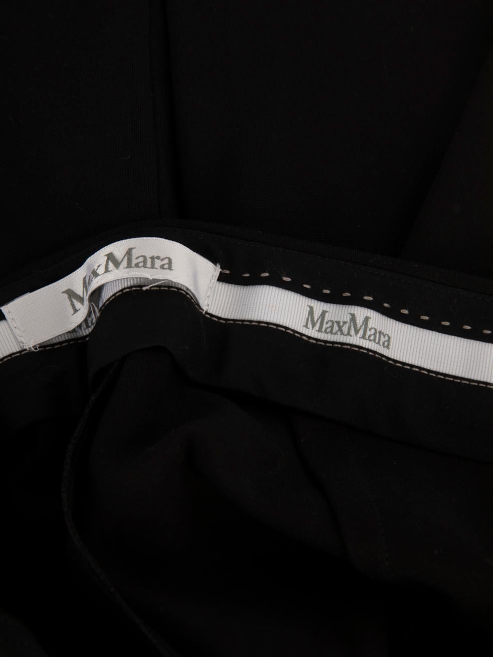 Max Mara Pantaloni neri a vita alta taglia S In condizioni buone in vendita a London, GB