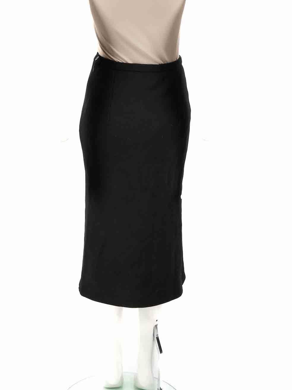 Max Mara Black Midi Pencil Skirt Size S In Excellent Condition For Sale In London, GB