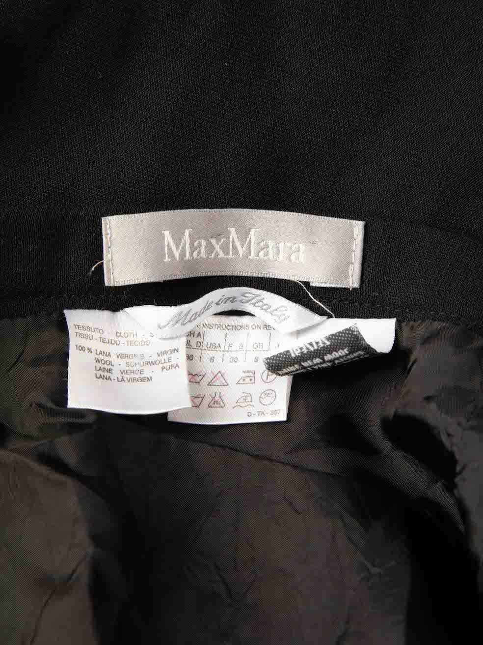 Max Mara Black Midi Pencil Skirt Size S For Sale 3