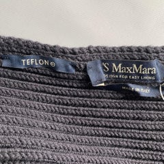 MAX MARA Sciarpa in maglia a coste nera