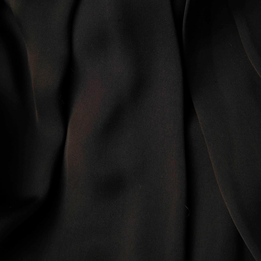 De las mujeres Max Mara Vestido Plisado de Seda Negro con Detalle Floral Talla XS en venta