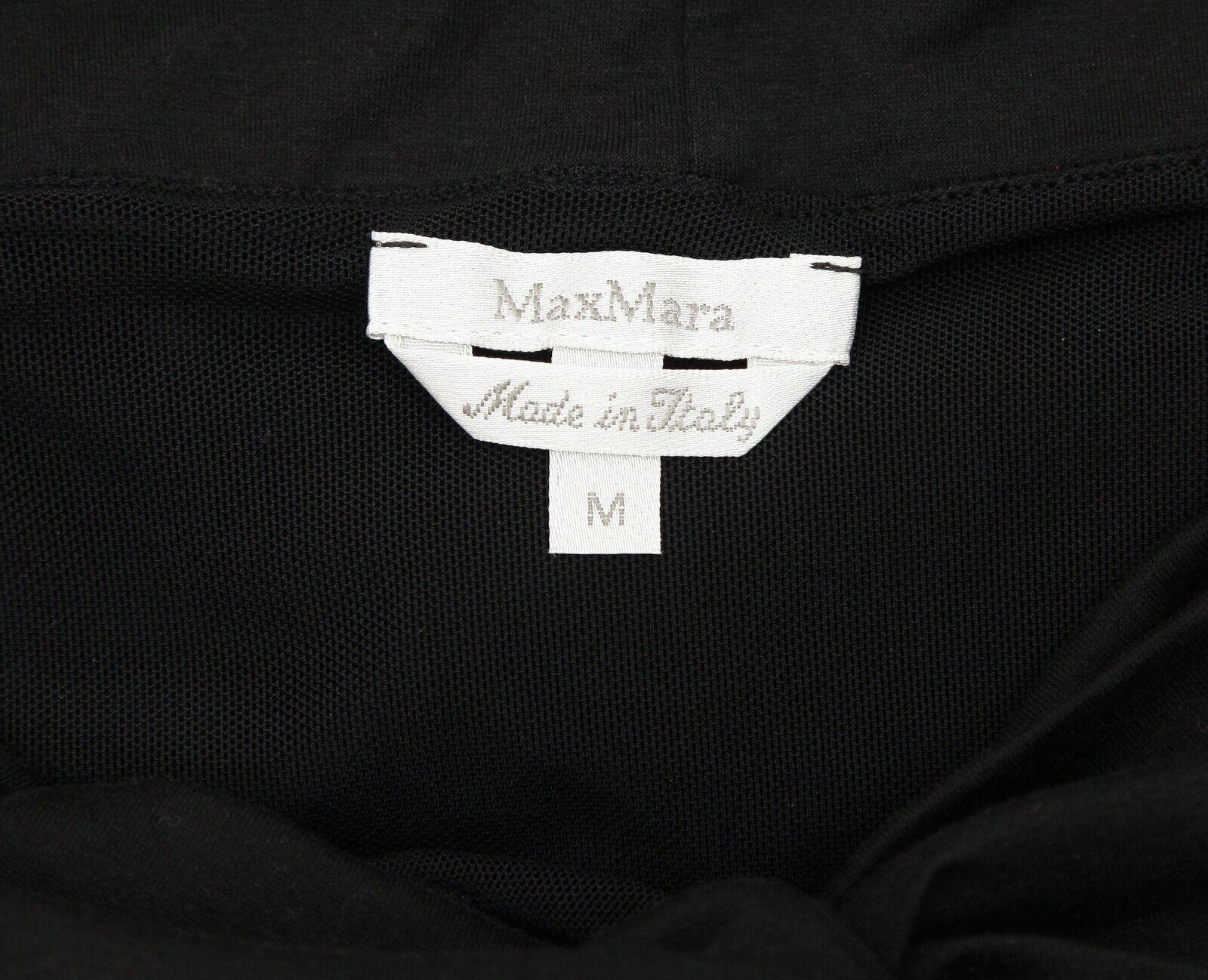 MAX MARA MAX MARA Schwarzer Pullover Top Shirt Bluse Baumwolle Spandex Pullover ärmellos Gr. M im Angebot 3