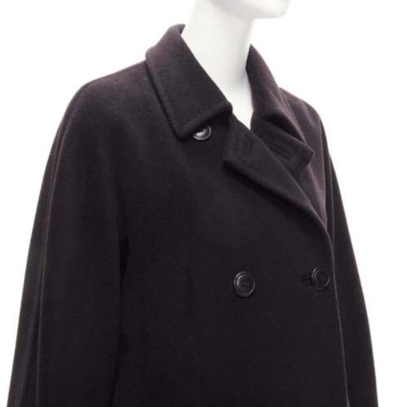 MAX MARA black virgin wool cashmere double breasted coat IT36 XXS
Reference: TGAS/D00948
Brand: Max Mara
Material: Virgin Wool, Cashmere
Color: Black
Pattern: Solid
Closure: Button
Lining: Black Fully Lined
Extra Details: Single vent back.
Made in: