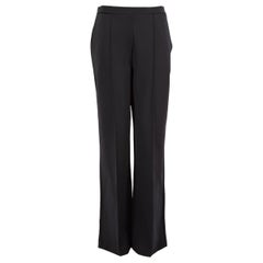Max Mara Schwarze Jersey-Hose mit weitem Bein Größe M