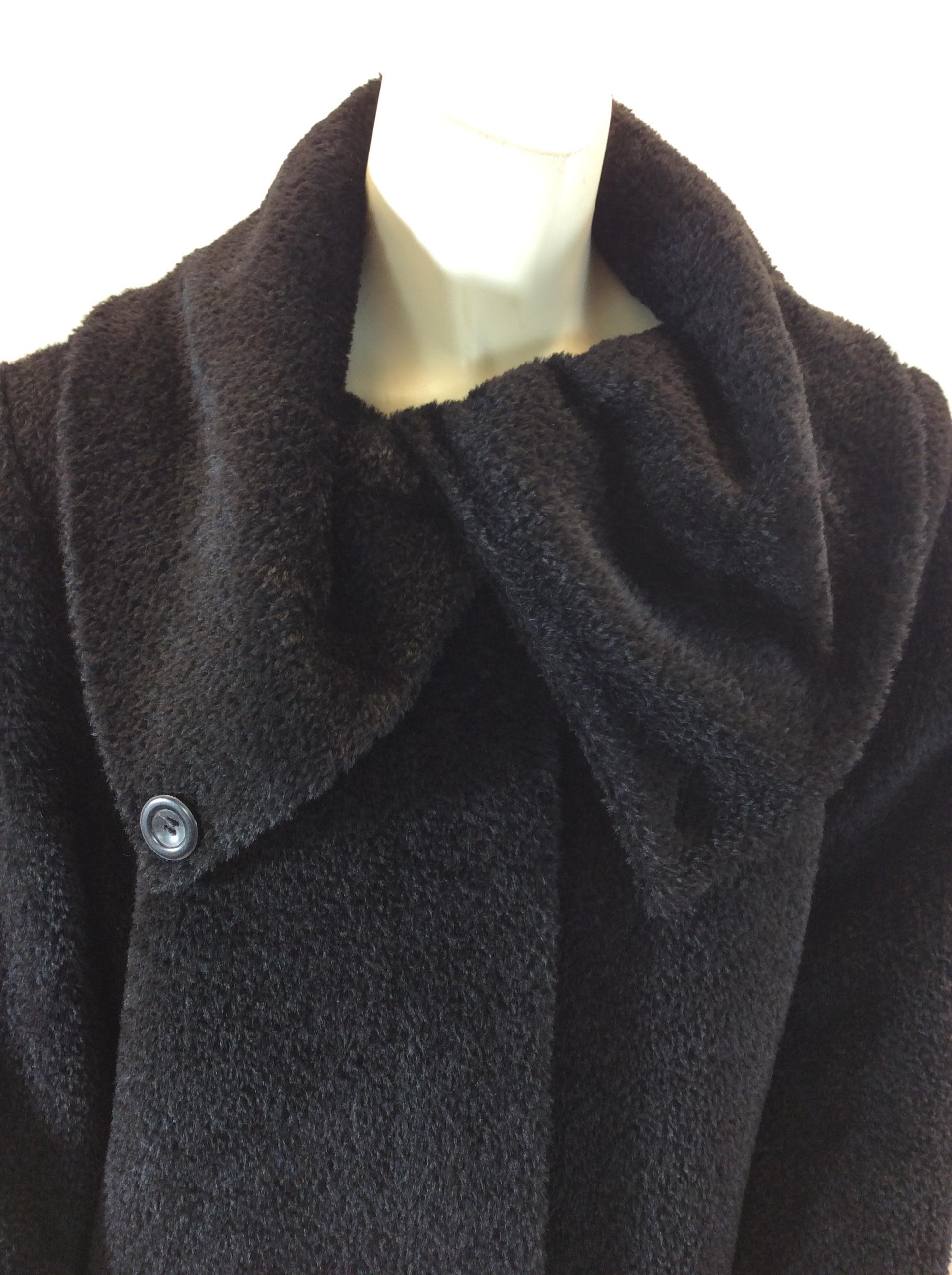 Max Mara Black Wool Coat For Sale 1