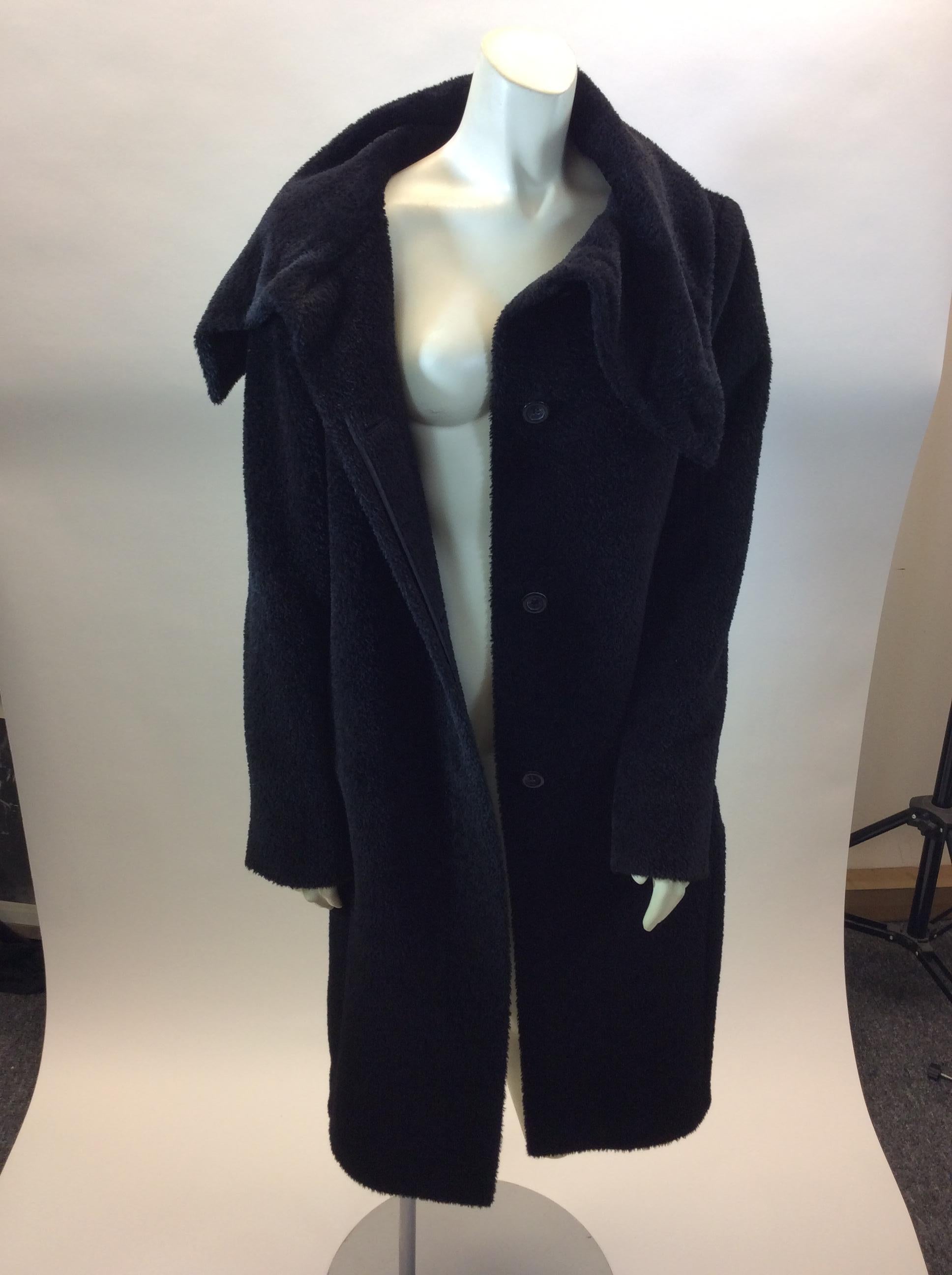 Max Mara Black Wool Coat For Sale 2
