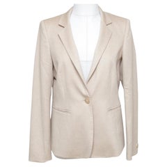 MAX MARA Blazer Jacke Kamelhaar Beige Langarm Gr. 8 US 40 F