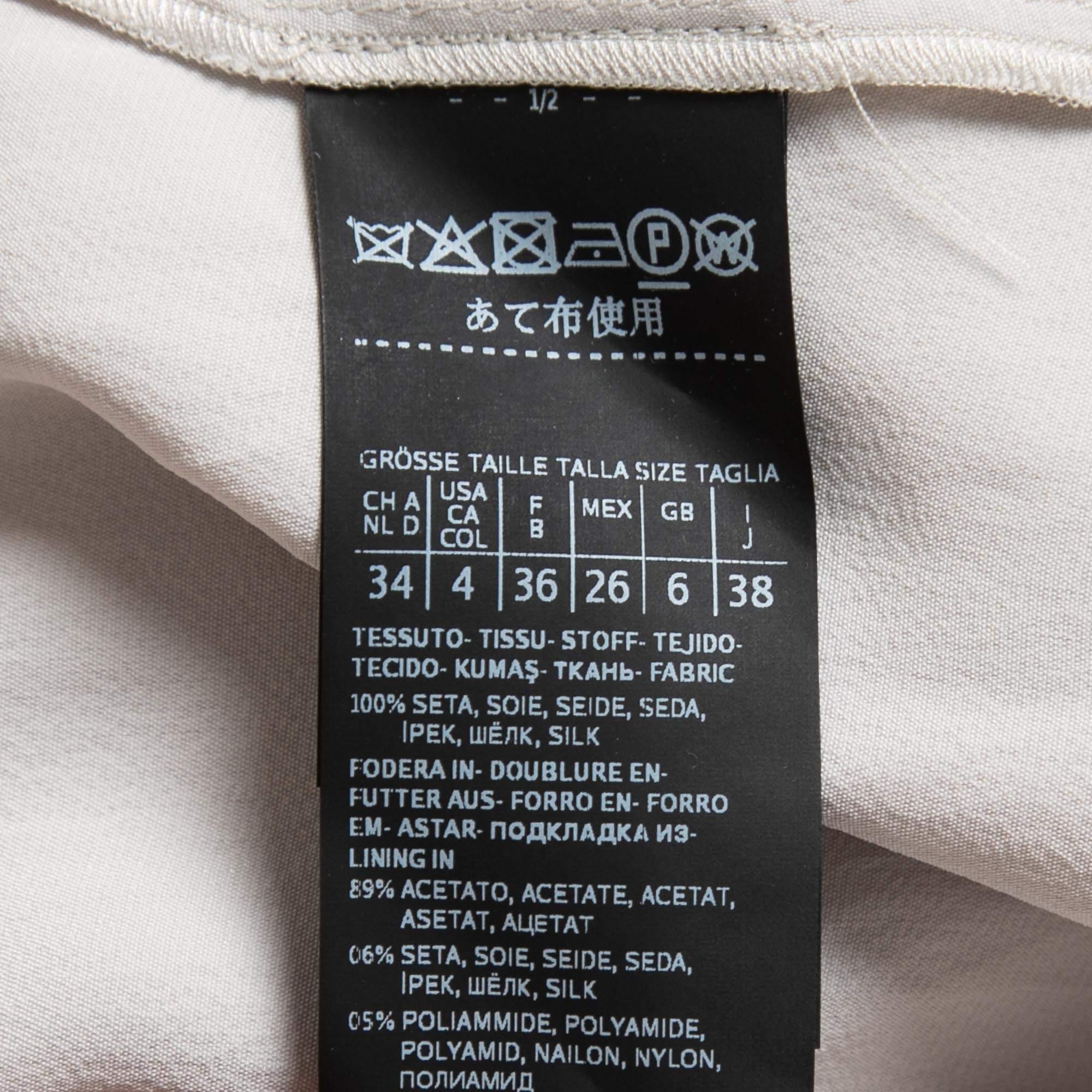 Women's Max Mara Bone White Silk Ruffled Serafin Maxi Skirt S For Sale