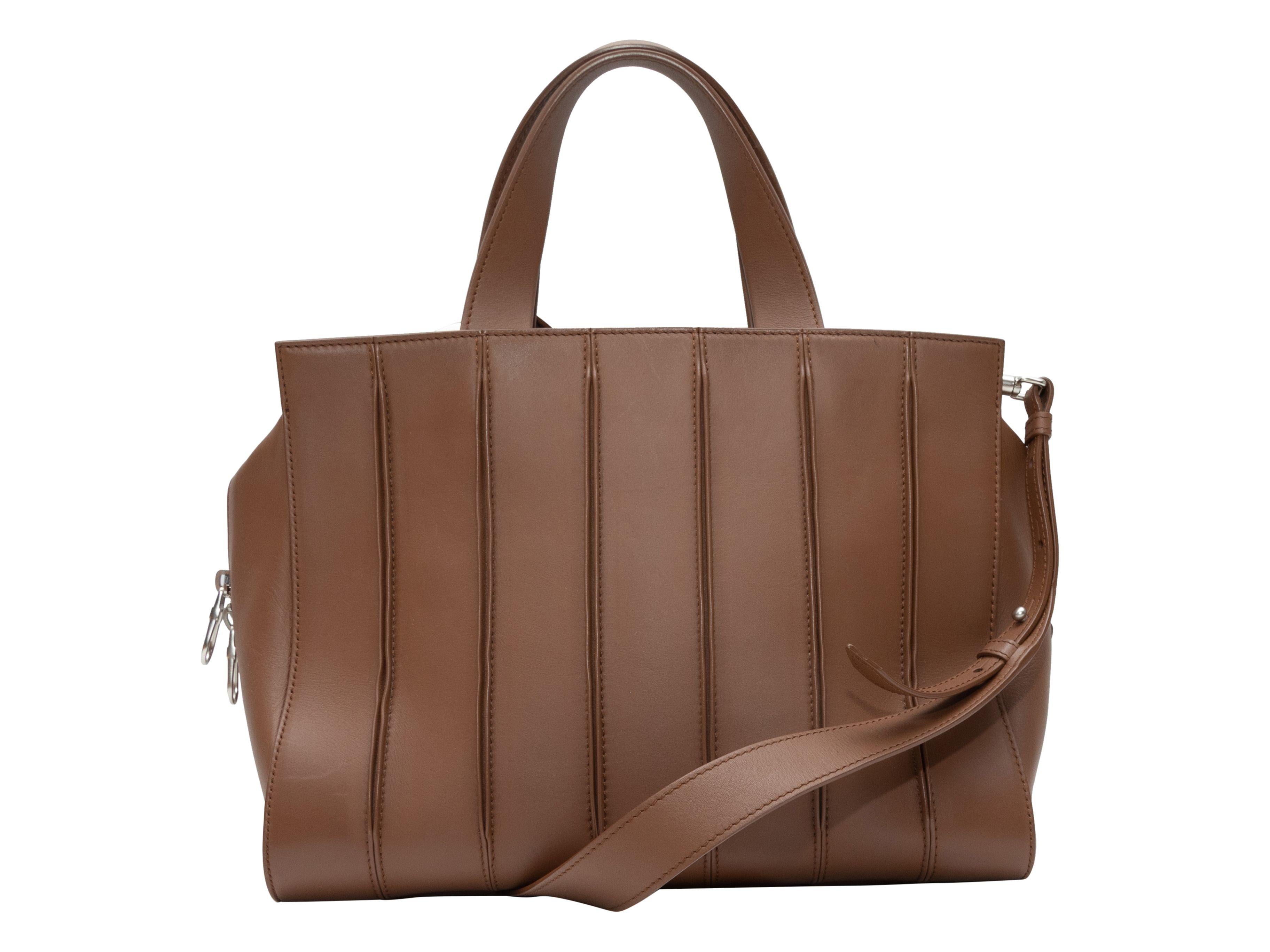 Max Mara Brown Leather Shoulder Bag 3