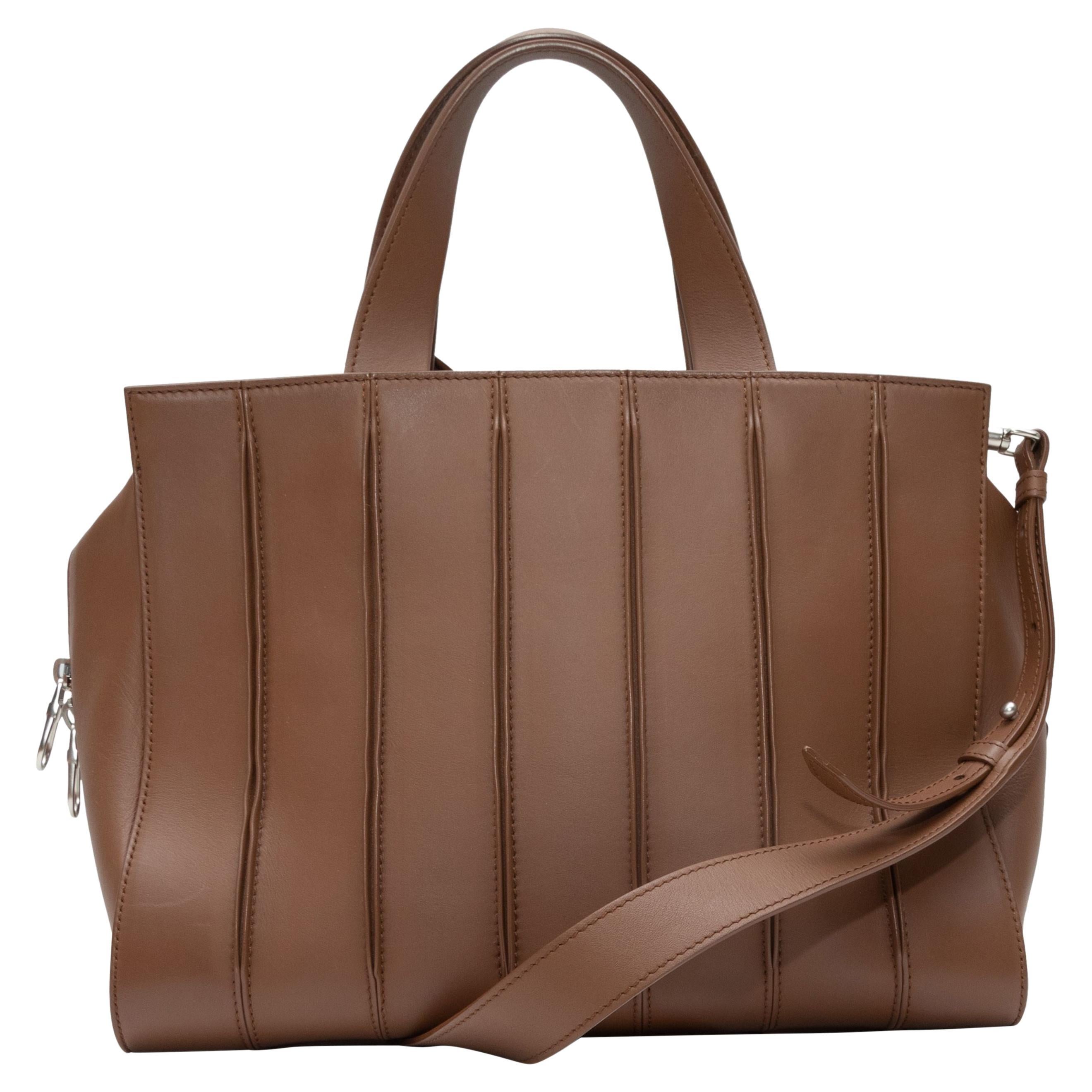 Max Mara Brown Leather Shoulder Bag