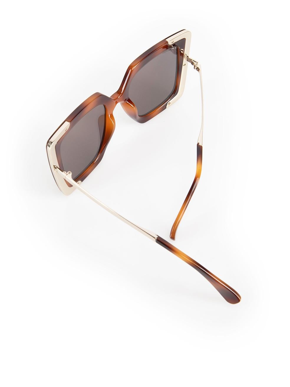 Max Mara Brown Mirrored Square Sunglasses 2